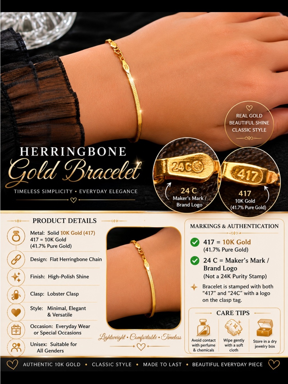 Elegant Gold Bracelet